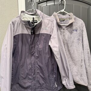 The North Face Purple and Gray Outdoor Jacket
